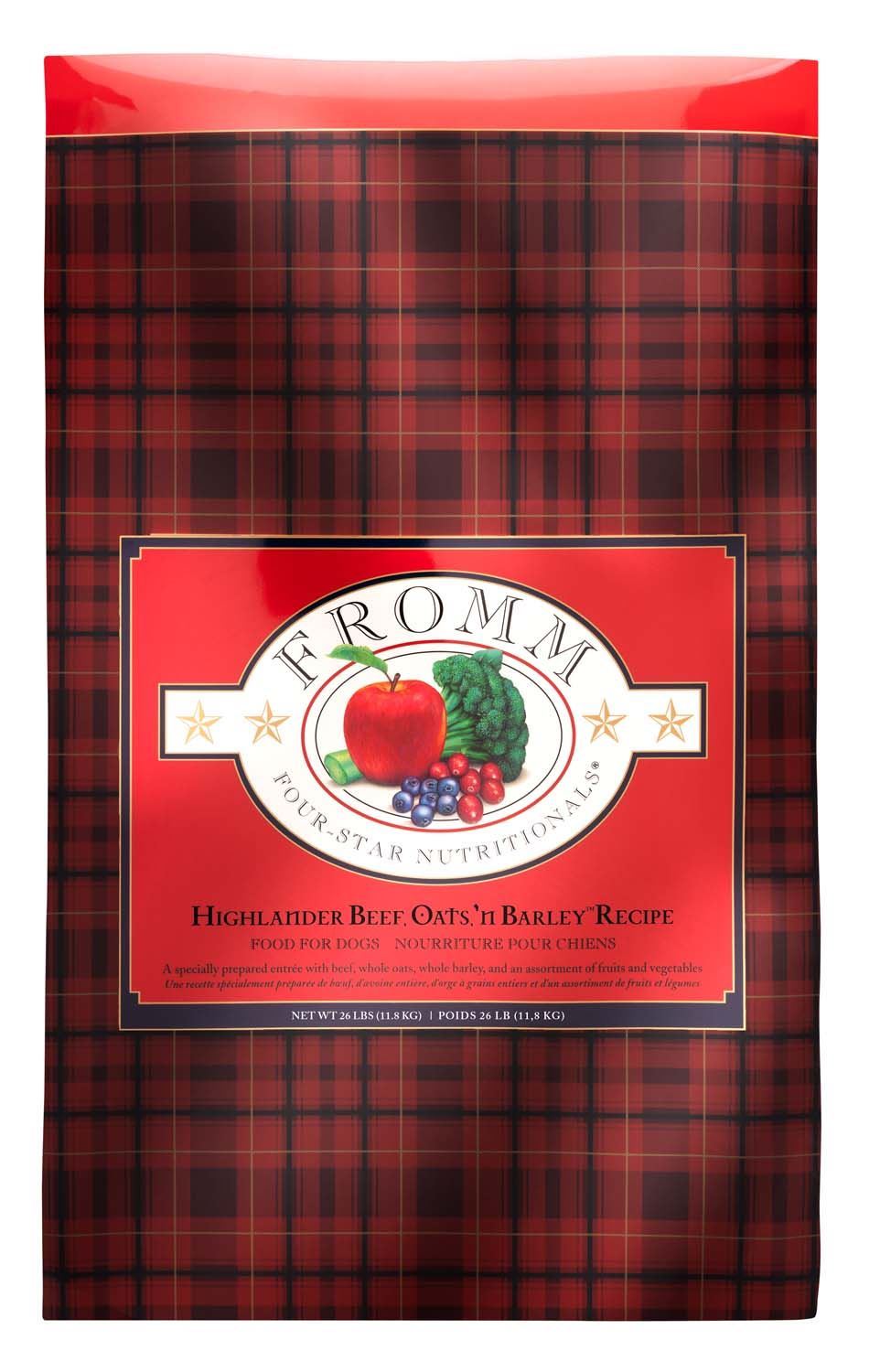 FROMM DOG 4 STAR HIGHLANDER BEEF, OATS 'N BARLEY