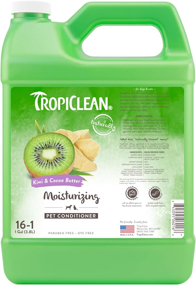 TROPICLEAN PET CONDITIONER KIWI & COCOA BUTTER 20OZ
