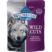 *BLUE WILDERNESS DOG WILD CUTS CHUNKY BEEF 3OZ