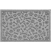 PEARHEAD GREY DOG FACES PET MAT