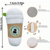 COTTON TAIL COFFEE CO PLUSH DOG TOY