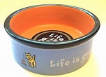 COASTAL LIFE IS GOOD DOG BOWL LARGE
