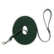 TRAIN RIGHT! COTTON WEB LEASH 20' GREEN