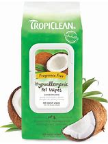 TROPICLEAN FRAGERANCE FREE HYPOALLERGENIC PET WIPES