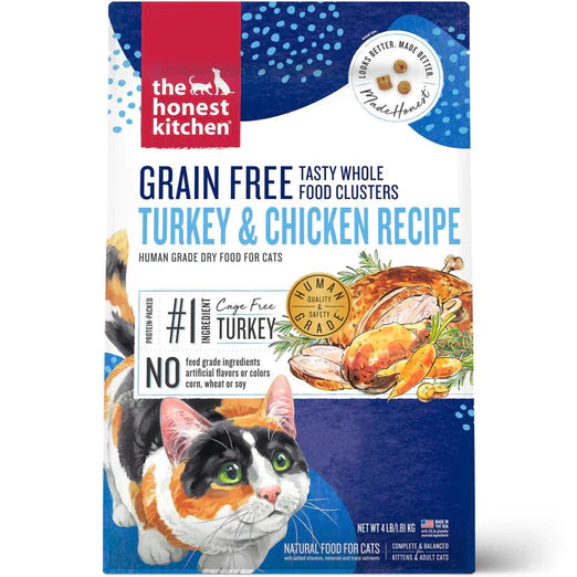 HONEST KITCHEN GF CAT CLUSTERS TURKEY & CHICKEN 4LB