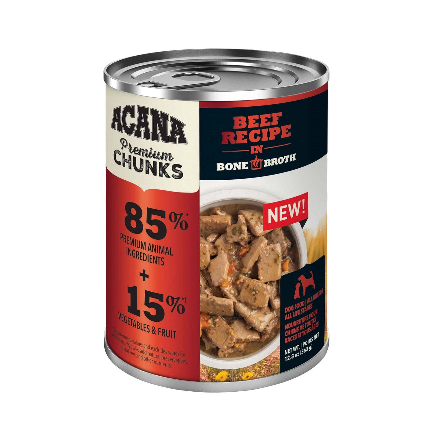 ACANA DOG PREMIUM CHUNKS 12.8OZ