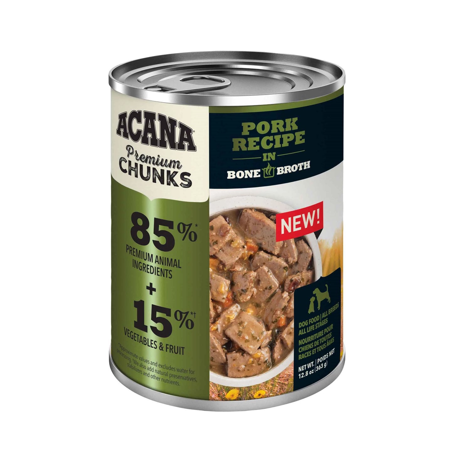 ACANA DOG PREMIUM CHUNKS 12.8OZ