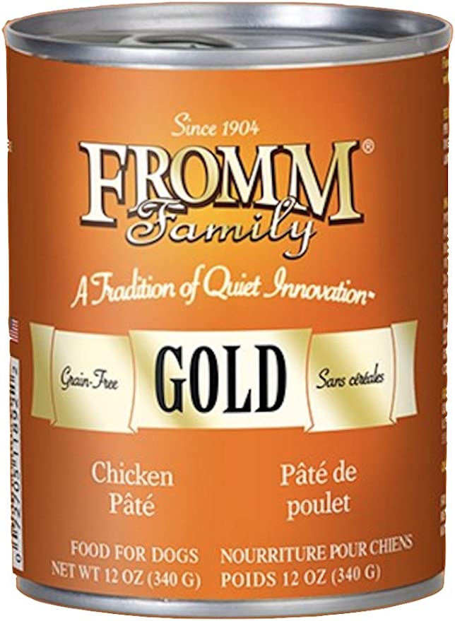 FROMM DOG GOLD SALMON & CHICKEN PATE 12.2OZ