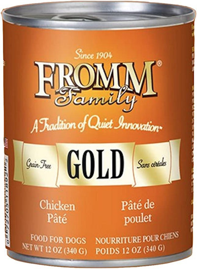 FROMM DOG GOLD SALMON & CHICKEN PATE 12.2OZ