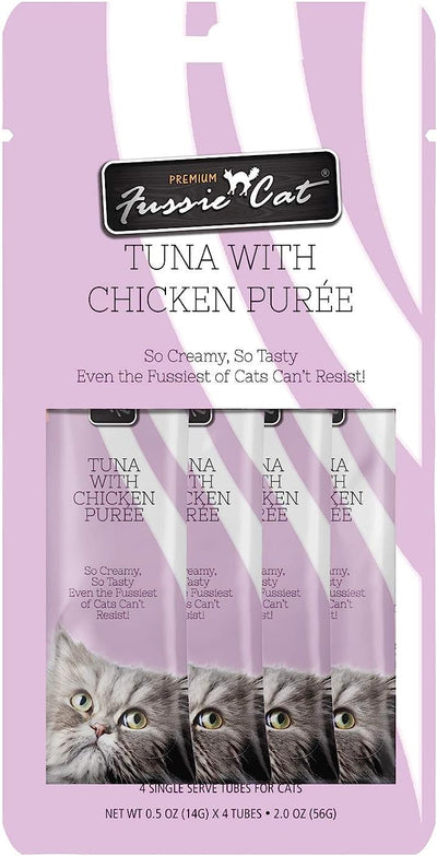 FUSSIE CAT PUREE TUNA & CHICKEN 4PK