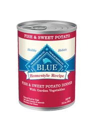 BLUE BUFFALO DOG HOMESTYLE FISH & SWEET POTATO 12.5OZ