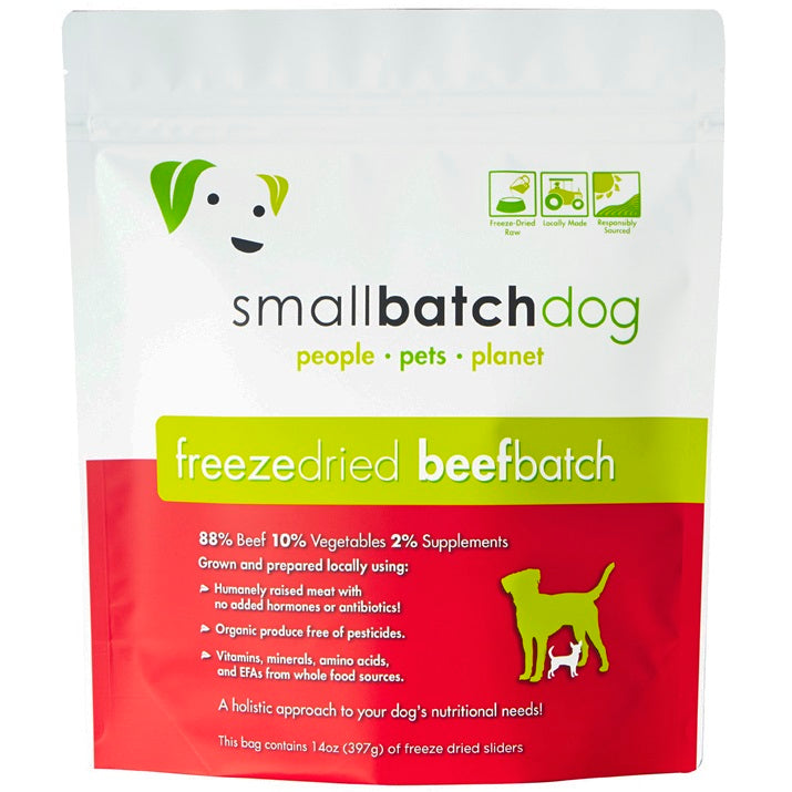 SMALL BATCH DOG FREEZE DRIED SLIDERS 14OZ