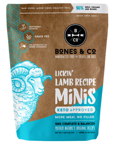 BONES & CO LAMB DINNER MINIS 3LB
