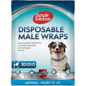 SIMPLE SOLUTION DISPOSABLE MALE WRAPS 12CT