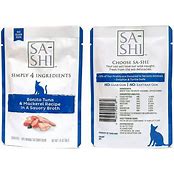 SA-SHI CAT WILD BONITO TUNA & MACKEREL 1.76OZ