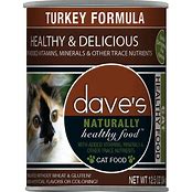 DAVE'S TURKEY FORMULA CAT FOOD 12.5OZ