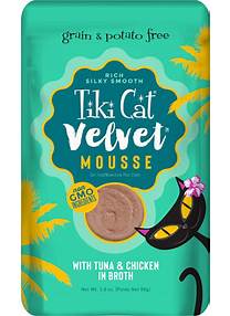 TIKI CAT VELVET MOUSSE TUNA & CHICKEN 2.8OZ