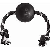 KONG EXTREME BALL W/ ROPE MEDIUM
