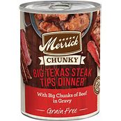 MERRICK CHUNKY BIG TEXAS STEAK TIPS DINNER 12.7OZ