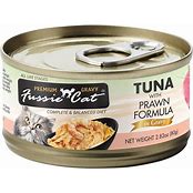 FUSSIE CAT TUNA & TIGER PRAWNS 3OZ
