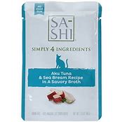 SA-SHI CAT WILD BONITO TUNA & SEA BREAM 1.76OZ