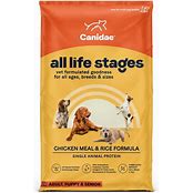 CANIDAE DOG ALL LIFE STAGES CHICKEN MEAL & BROWN RICE