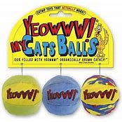 YEOWWW CATNIP MY CATS BALLS 3PK