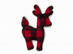 JS Plaid Deer Canvas Dog Toy