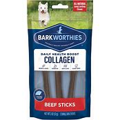 BARKWORTHIES 95% COLLAGEN BEEF STICK 6IN