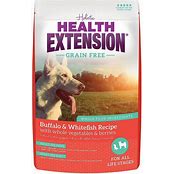 HEALTH EXTENSION DOG GRAIN FREE BUFFALO & WHITE FISH