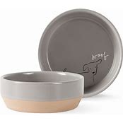 Nosey Dog Woof Md Stoneware Bowl