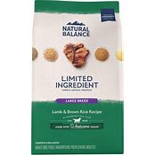 NATURAL BALANCE DOG LAMB & BROWN RICE LARGE BREED