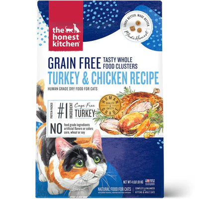 HONEST KITCHEN GF CAT CLUSTERS TURKEY & CHICKEN 4LB